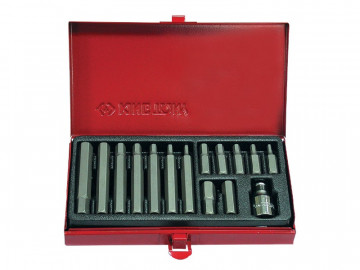 Набор вставок (бит) 10 мм, HEX, 4-12 мм, 15 предметов KING TONY 1015MQ