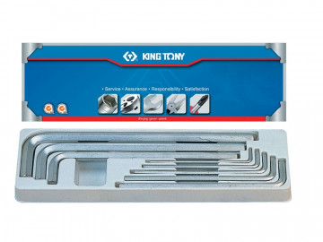 Набор Г-образных шестигранников 3-14 мм, 8 предметов KING TONY 20208MR01