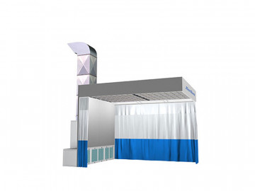 NORDBERG ПОСТ ПОДГОТОВКИ NB100B к окраске с колоннами