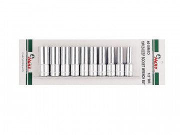 Комплект длинных 6-ти гранных головок,4-12 мм, 9 пр. Hans 2609MD