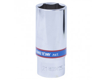 Головка торцевая глубокая шестигранная 3/8, 21 мм KING TONY 323521M