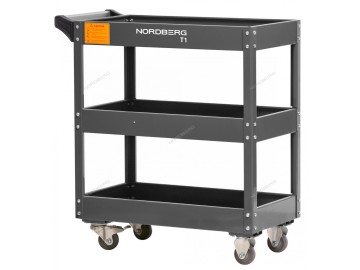 Тележка инструментальная, 3 полки, серая T1(G) Nordberg